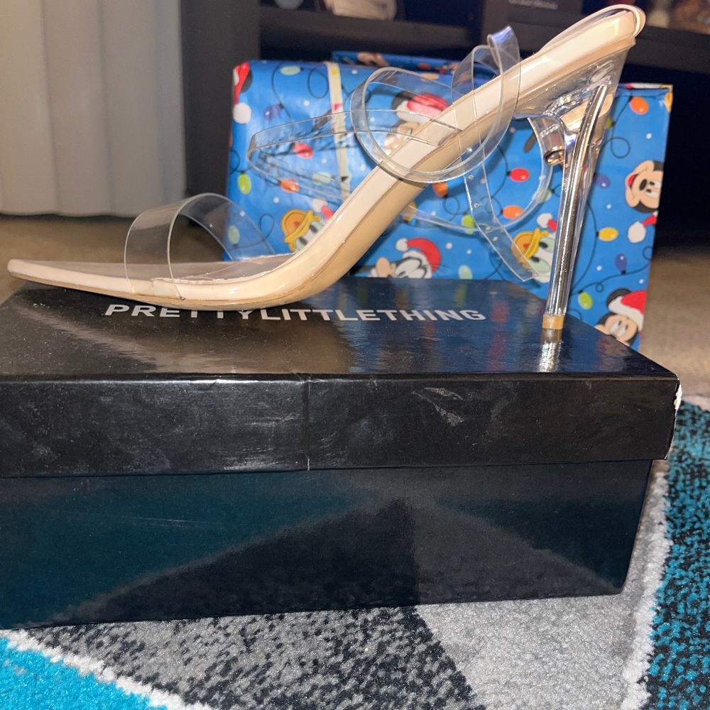 Clear Nude Sandal Heel